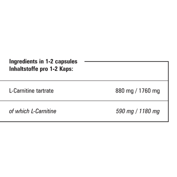 100% L-Carnitin - 60kaps