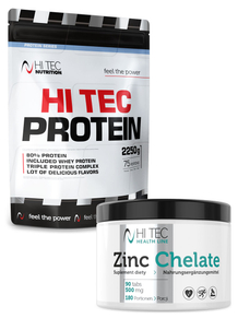 Hi Tec Protein - 2250g + Zinc Chelate - 90 tab