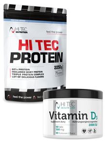 Hi Tec Protein - 2250g + Vitamin D3 90 tab