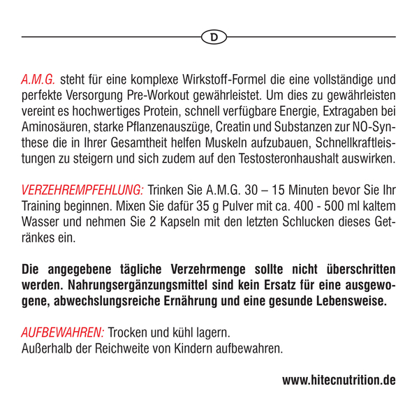 AMG - 875g + 50kaps.