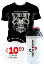 T-shirt M + shaker