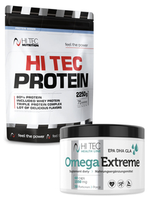 Hi Tec Protein - 2250g + Omega Extreme - 60 kaps