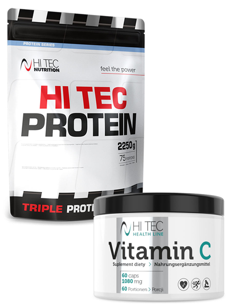 Hi Tec Protein - 2250g + Vitamin C 60 kapseln