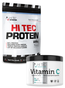 Hi Tec Protein - 2250g + Vitamin C 60 kapseln